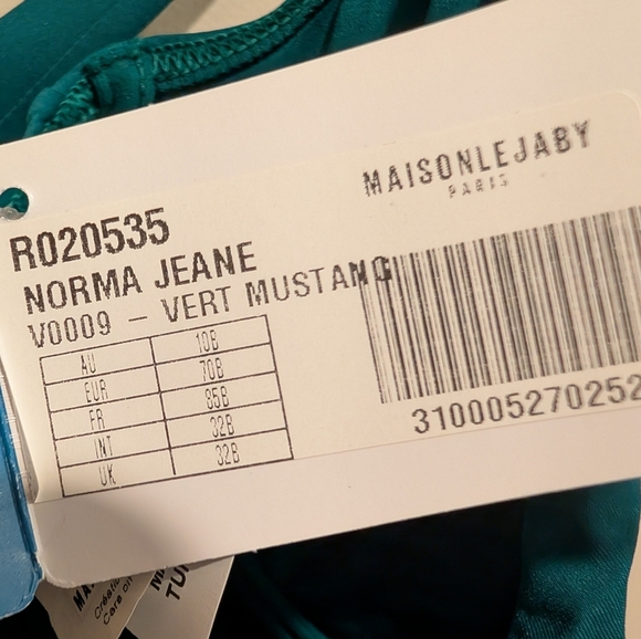 MAISON LEJABY Norma Jeane Knotted One-piece Teal One-Piece Swimsuit Bow Straps - Picture 7 of 8